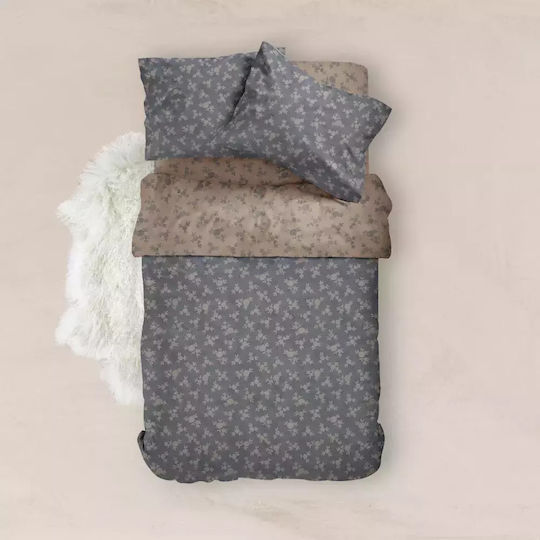 Borea Set Cearșafuri cu Elastic 160x200+40cm. Elite Albastru 4buc