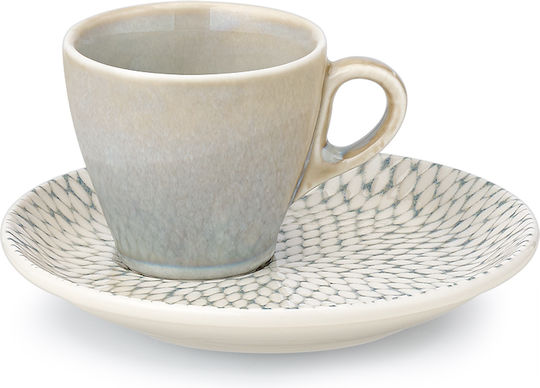 Cryspo Trio Set of Cups Coffee Porcelain 100ml 6pcs