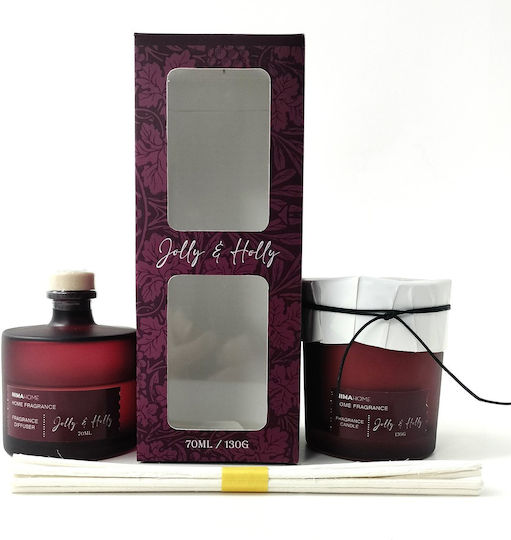 Nima Αρωματικό Κερί Holly Jolly σε Βάζο με Άρωμα Holly 130gr 2τμχ