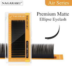 Nagaraku Air Series Double Tips Ellipse Eyelash Extension 0.15c Mix 8-15mm Nagaraku Air Series Double Tips Ellipse Eyelash Extension 0.15c Mix 8-15mm