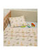 Baby Oliver Baby Sheets Set Crib Cotton Fitted Multicolored 110x170cm