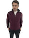Cardigan pentru Bărbați Burgundy