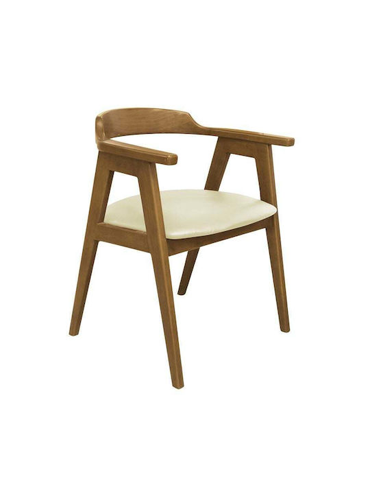 Selva Scaune Sala de mese Natural, Ecru 2buc 60x54x75buc