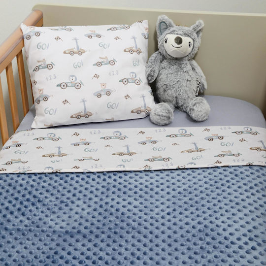 Baby Oliver Nursery Swaddling Blanket Minky 75x95cm