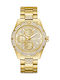 Guess Men's Watch Battery with Gold Metal Bracelet