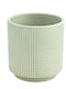 'groove' Pastel Planter Ceramic Green 10x10x10cm.