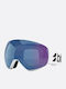 Adult Ski & Snowboard Goggles White with Brown Lens