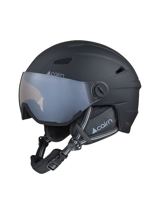 Cairn Impulse Visor Ανδρικό Κράνος για Σκι & Snowboard σε Μαύρο Χρώμα