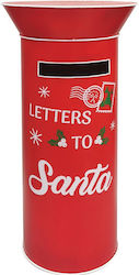 Weihnachtsfigur Metall Briefkasten Rot 39,3 X 39,3 X 80,7 Höhe Cm
