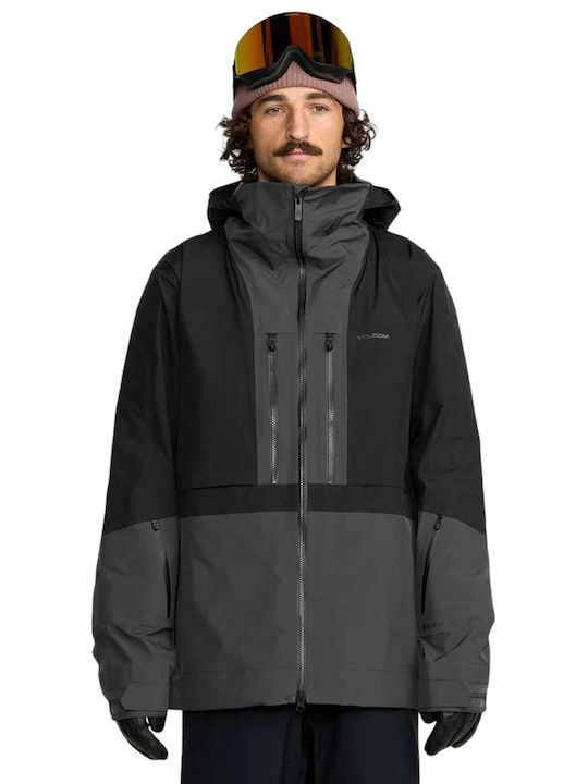 Volcom G0452600-BLK Ανδρικό Μπουφάν Gore-Tex για Σκι & Snowboard Μαύρο