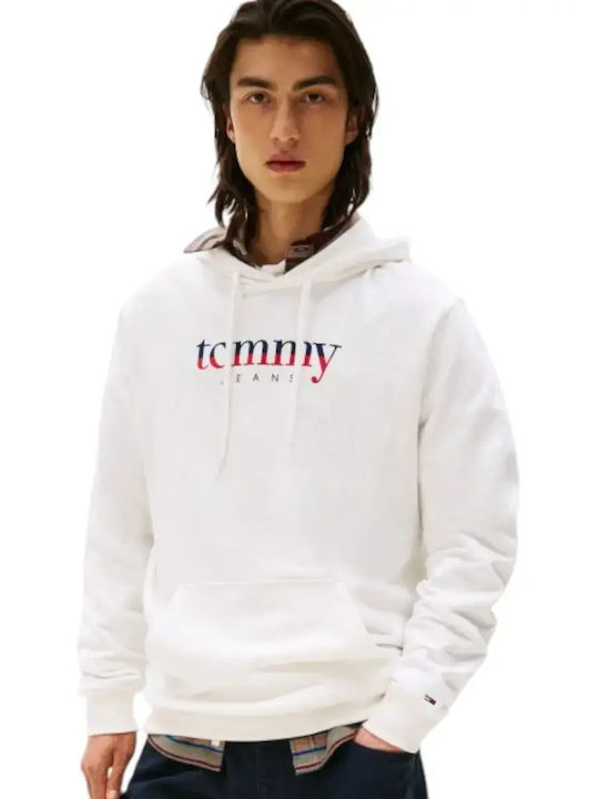 Sweatshirt with Hood Ecru