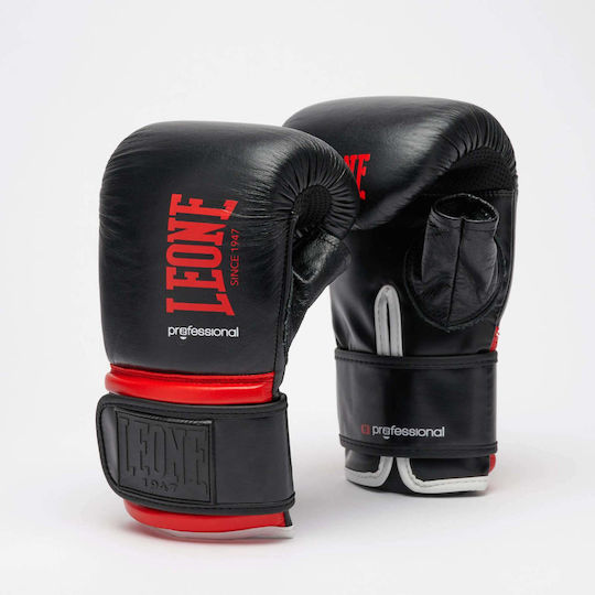 Leone 1947 Boxing Gloves Leather for Bag Black