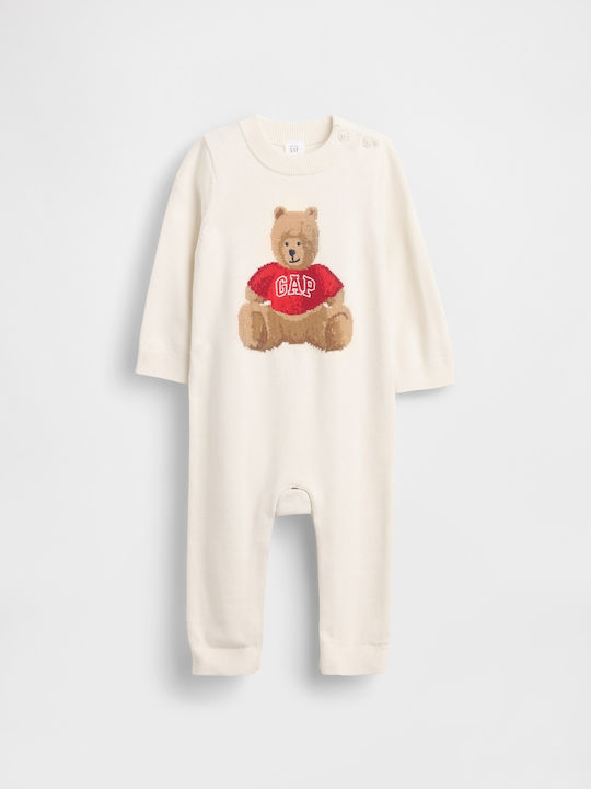 GAP Baby Bodysuit Ivory Frost