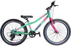 Energy Fun 24 Inch Kids' Mountain Bicycle Green
