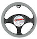 Gmax Auto-Lenkradabdeckung mit Durchmesser 38cm Leder Gray