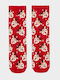 Ipatios Damen Weihnachtssocken Red 1Pack