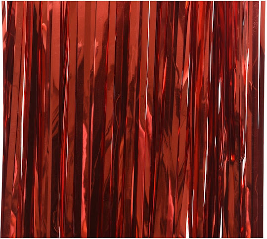Κουρτίνα Pet Shiny Christmas Red 90×200cm Decoris 435511 00054319
