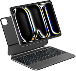 Wiwu Flip Cover din Siliconă cu Tastatură (iPad Air 13, iPad Pro 12.9) Neagră Wiwu Flip Cover din Siliconă cu Tastatură (iPad Air 13, iPad Pro 12.9) Neagră