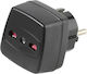 Vivanco Travel Italy to Greek Plug Adapter