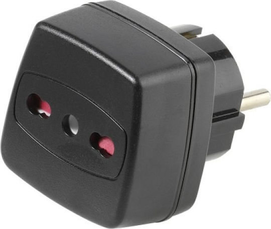 Vivanco Travel Italy to Greek Plug Adapter