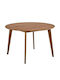 Norsica 991 Rund Tisch Speisesaal Holz Walnut 76x76cm