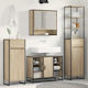 vidaXL Bathroom Cabinet L40xW30xH100cm Sonoma