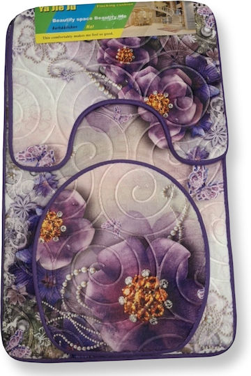 Non-Slip Bath Mats Set Memory Foam Tss-100 338885460 3pcs