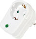 Vivanco Single Socket with Surge Protection