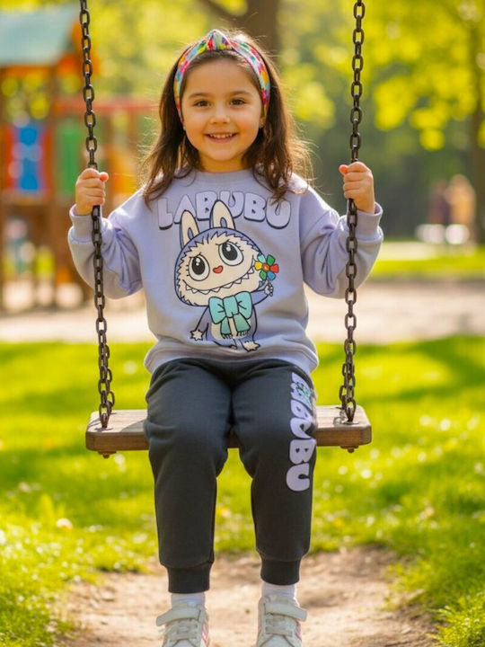 Kids Sweatpants Set Lilac