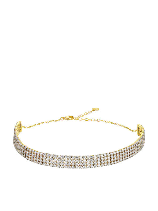 Luca Barra Necklace from Gold Plated Steel