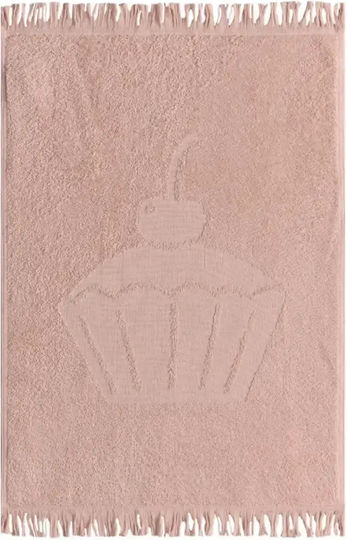 Kentia Vetro Handtuch aus 100% Baumwolle in Rosa Farbe 40x60cm Kentia Vetro Handtuch aus 100% Baumwolle in Rosa Farbe 40x60cm