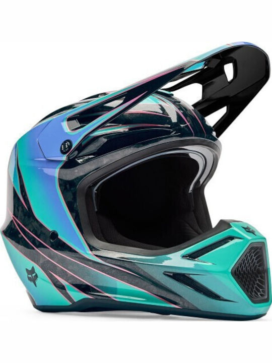 Fox V3 RS Canvas Motorcycle Helmet Motocross DO...