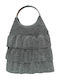Damentasche Schultertasche Silber