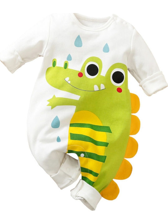 TakTakBaby Baby Bodysuit Long-Sleeved White