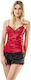 Narmart Sexy Dessous-Sets Damen Unterwäsche 9009 Schwarz Rot