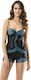 Narmart Sexy Dessous-Sets Damen 9019 Schwarzes Türkis