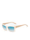 Guess Women's Sunglasses with Beige Plastic Frame and Blue Gradient Lens GU00098 25P