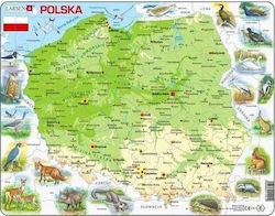 Physical Map of Poland Animals Maxi Puzzle 2D 75pcs Physical Map of Poland Animals Maxi Puzzle 2D 75pcs
