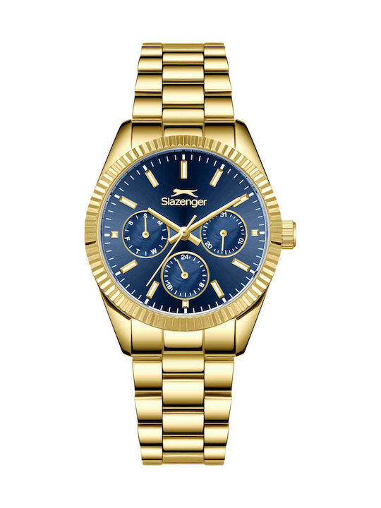 Slazenger Women's Watch with Gold Metal Bracelet
