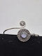 Silver Plated Bracelet Amethyst Open Handmade Jewelry