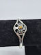 Silver Plated Bracelet Tiger Eye Tree Of Life Design Hinged Handmade Jewelry