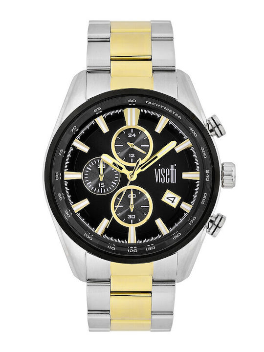 Visetti Men's Watch 47mm Chronograph Battery wi...