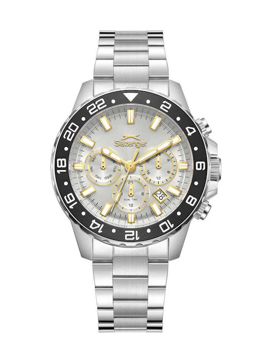 Slazenger Men's Watch Battery with Silver Metal Bracelet