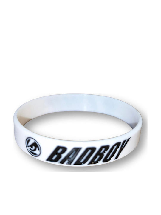 Badboy Logo Βραχιολάκι Σιλικόνης White Badboy Logo Βραχιολάκι Σιλικόνης White