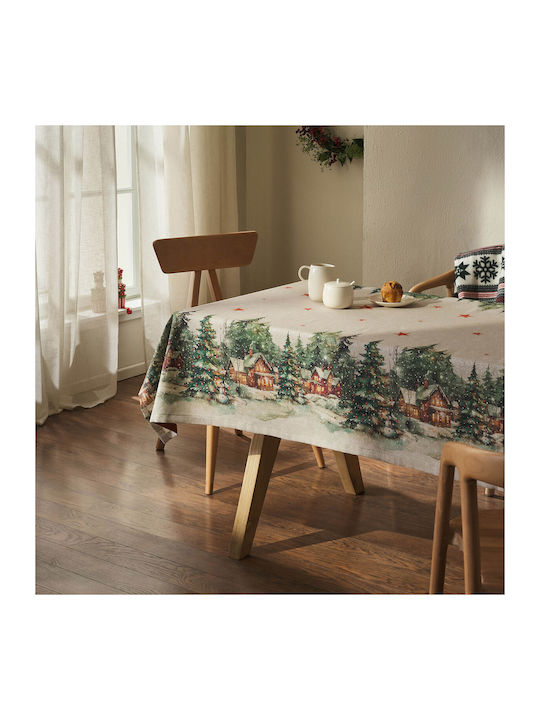 Gofis Home Christmas Tablecloth Fabric L135xW135cm.