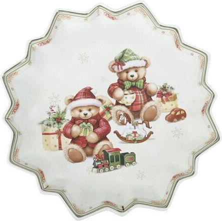 Brandani Christmas Platter Porcelain