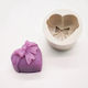 Silicone Mold Heart Ribbon 5.6x5.6x3.8cm
