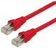 Telegärtner S/FTP Cat.6a Ethernet Network Cable 6.5m Red 1pcs