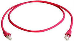 Telegärtner S/FTP Cat.6a Καλώδιο Ethernet 2m Κόκκινο