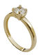 Goldjewels Μονόπετρο από Χρυσό 9K με Ζιργκόν